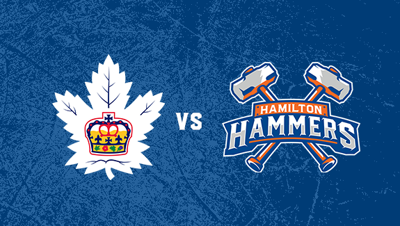 More Info for HAMILTON HAMMERS VS. TORONTO MARLIES